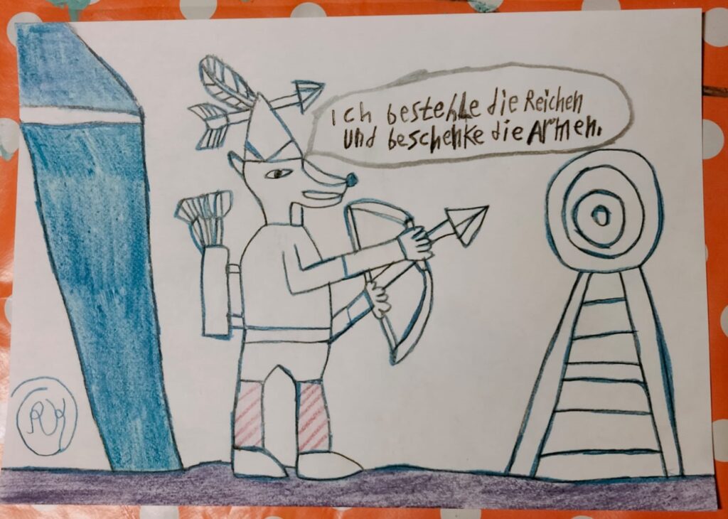 Robin Hood ausgeschnitten
