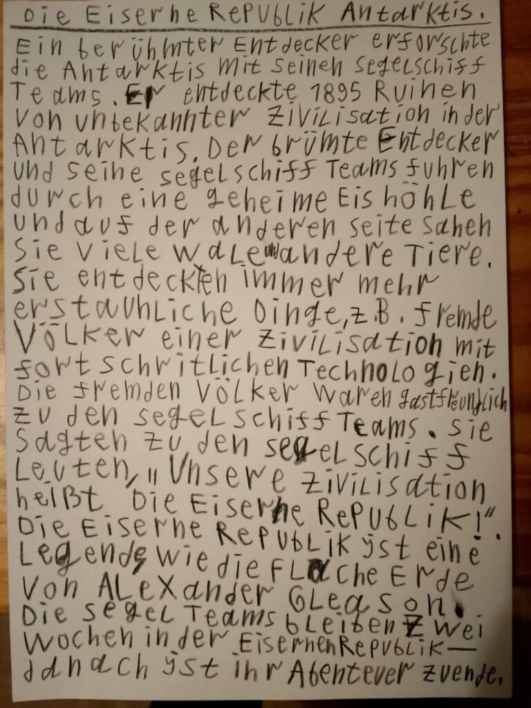 Die Eiserne Republik Antarktis - Text, Foto